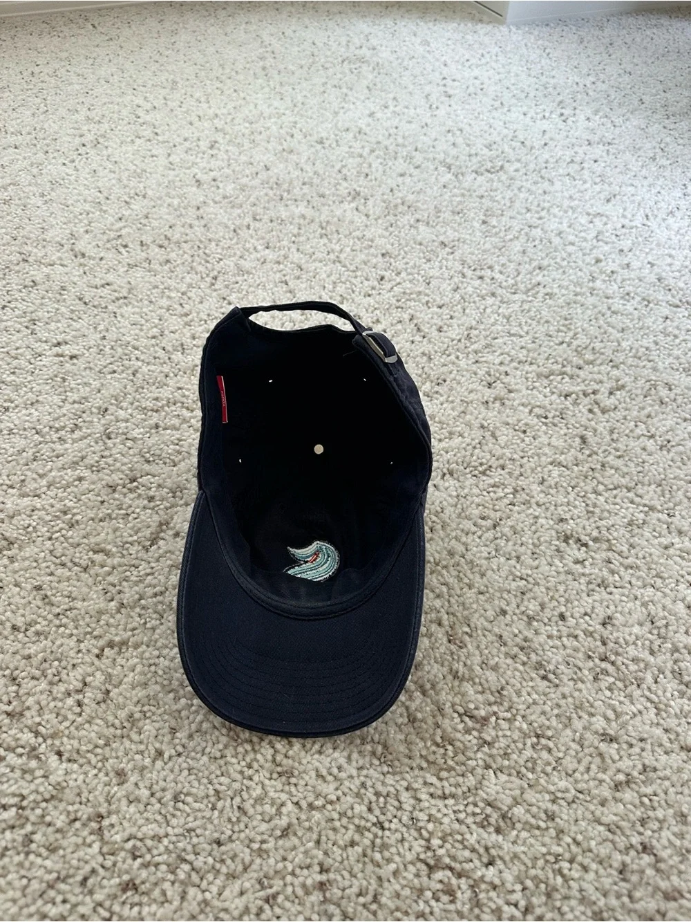 Seattle Kraken Youth Navy Blue Baseball Cap with Teal 'S' Logo